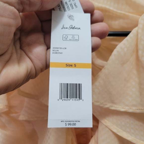 SAM EDELMAN RUFFLE TOP SIZE S NWT - Picture 5 of 11